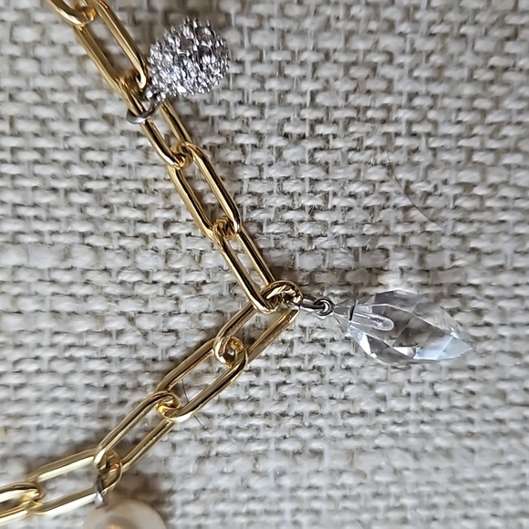 Swarovski Crystal Gold Charm Bracelet - Picture 2 of 9